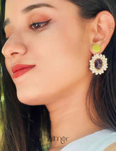 AS101050 - Natural Raw Stone Earrings (color option) 2-Zilmor